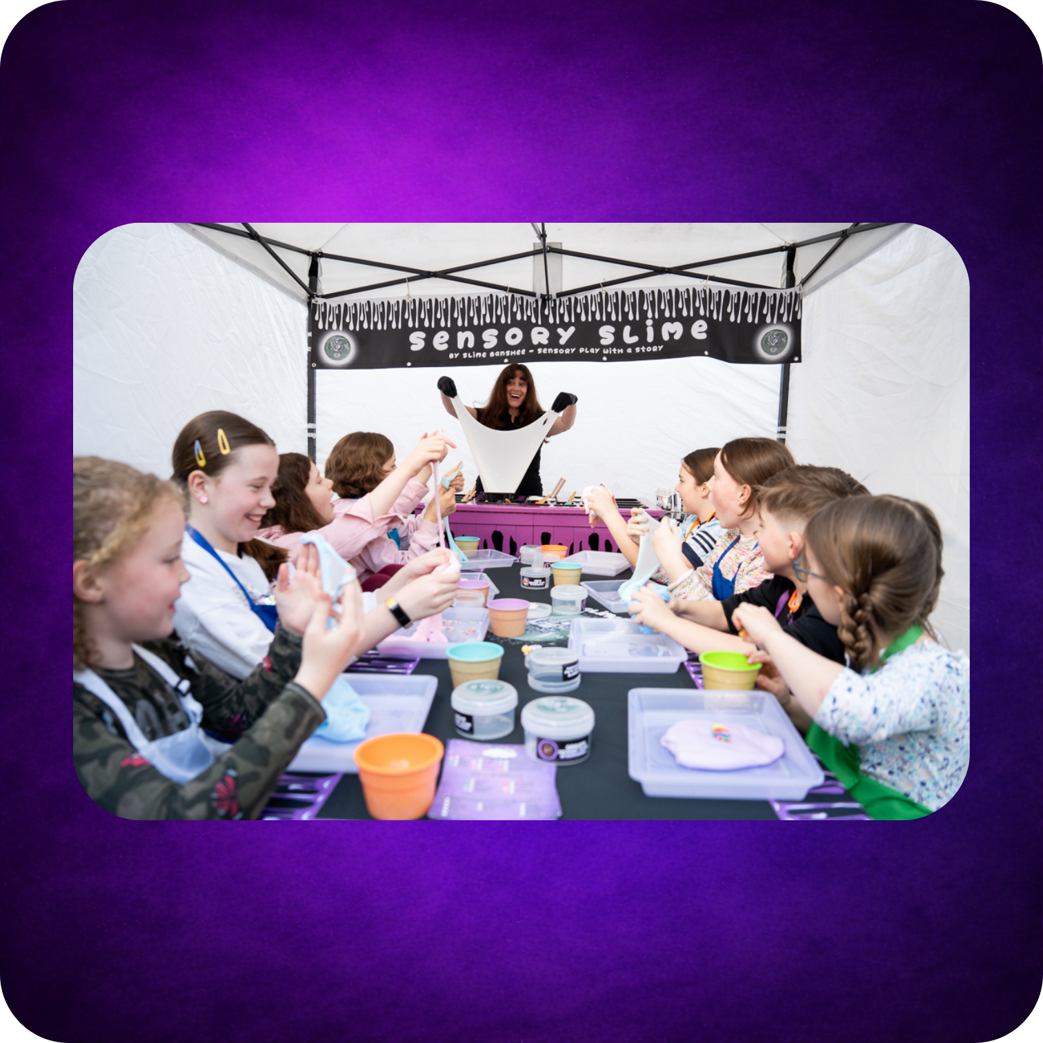 Slime Cart Parties | Sensory Slimes | Workshops