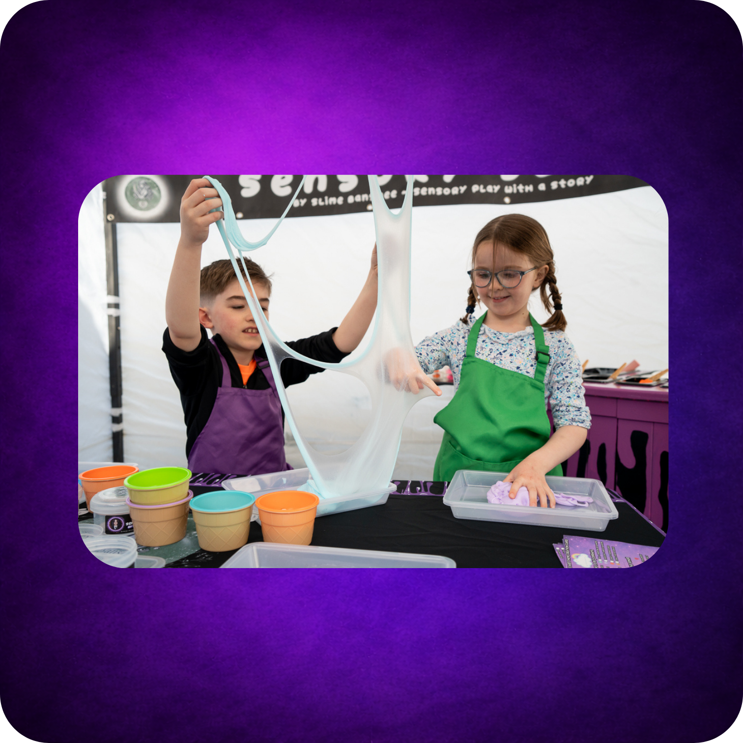 Slime Cart Parties | Sensory Slimes | Workshops