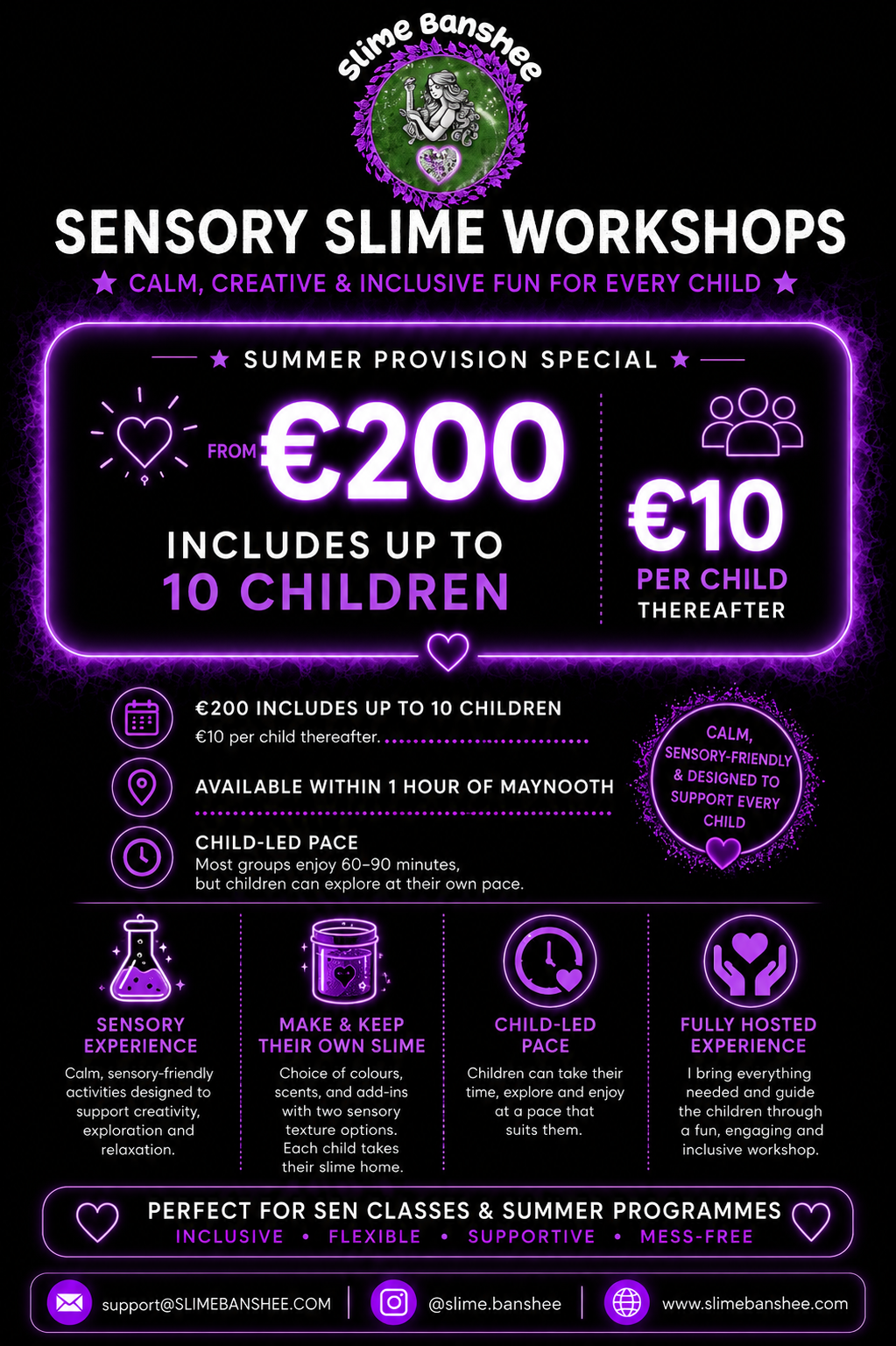 Slime Banshee Community Workshops